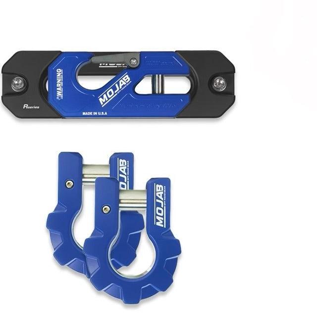 Color Matched Recessed Winch Shackle & Fairlead Kit + 3/4” Extreme Duty Aluminum Shackles (ceramic coated)lifetime warranty-duckduckjeep-offroad-wrangler-gladiator-3d-jeep duck-custom duck-Jeep-The Quacktory-Fun Jeep Ducks-Ducks4Jeep