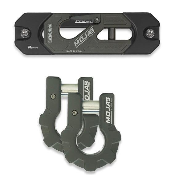Color Matched Recessed Winch Shackle & Fairlead Kit + 3/4” Extreme Duty Aluminum Shackles (ceramic coated)lifetime warranty-duckduckjeep-offroad-wrangler-gladiator-3d-jeep duck-custom duck-Jeep-The Quacktory-Fun Jeep Ducks-Ducks4Jeep
