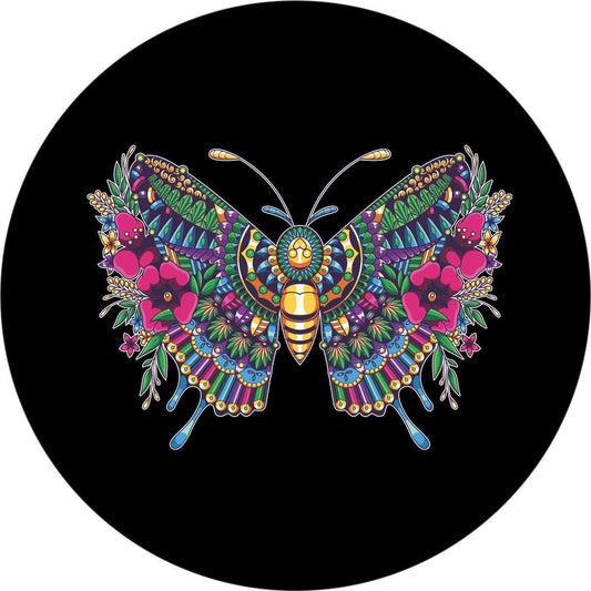 Colorful Butterfly Mandala-duckduckjeep-offroad-wrangler-gladiator-3d-jeep duck-custom duck-Jeep-The Quacktory-Fun Jeep Ducks-Ducks4Jeep