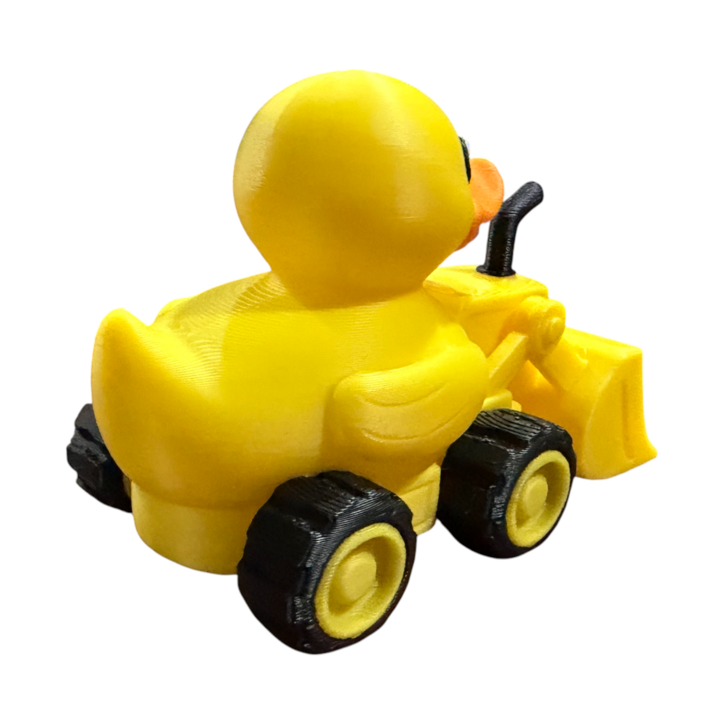 Construction Duck with Bulldozer – 3D Printed Worksite Duck Collectible