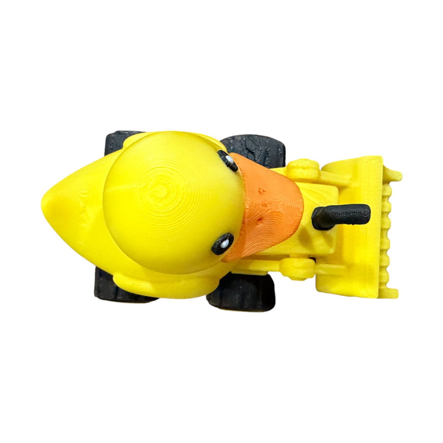 Construction Duck with Bulldozer – 3D Printed Worksite Duck Collectible