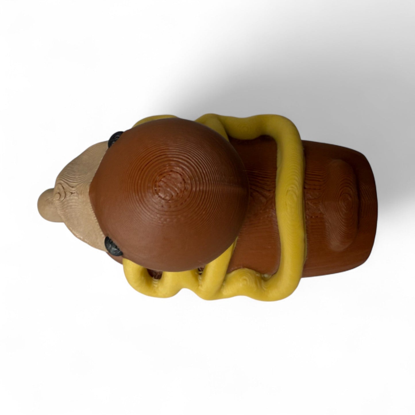 Corn Dog Duck – Funny Fair Food Duck with Toppings and Mustard Swirls | Gag Gift - Vehicle Dashboard
