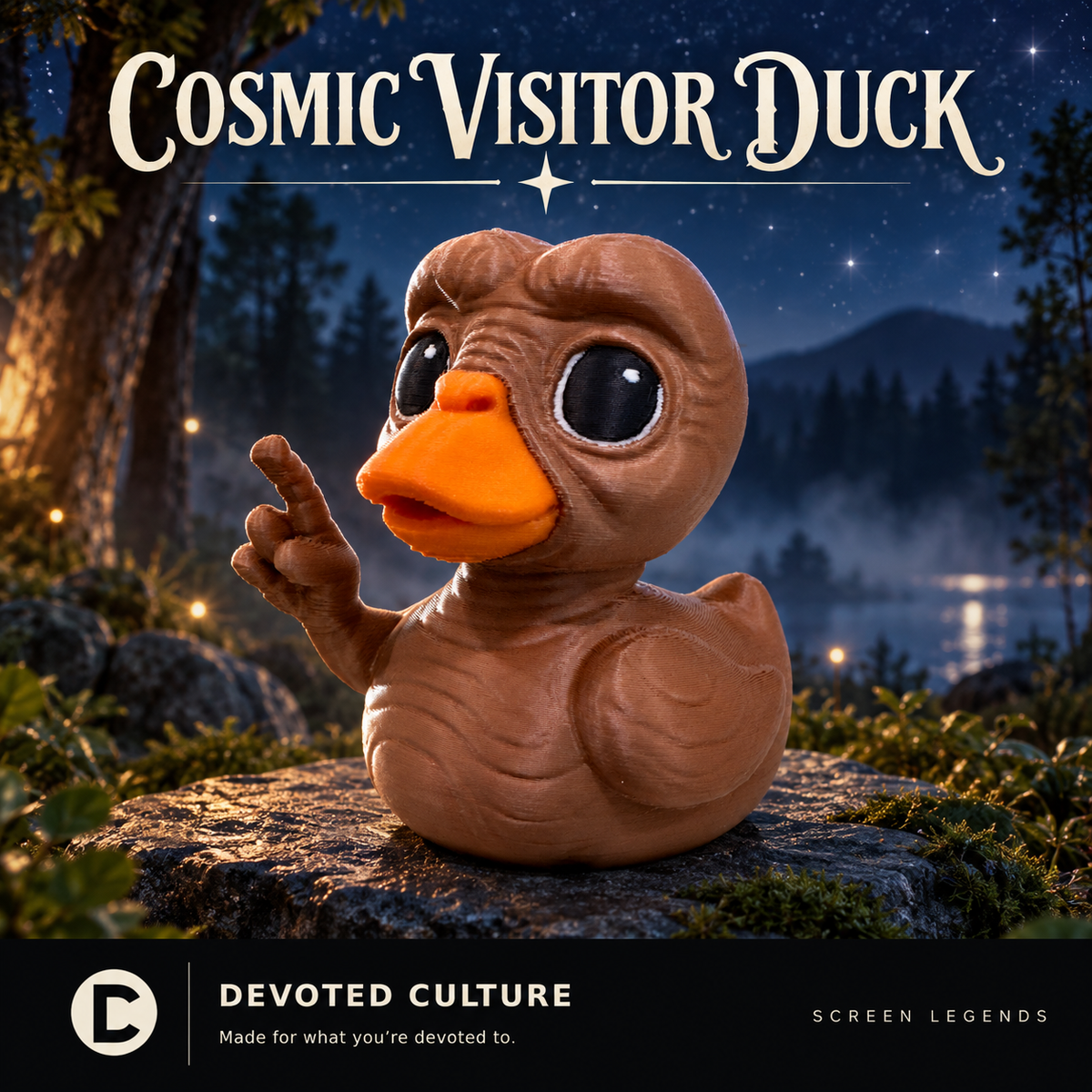 Cosmic Visitor Duck – Screen Legends Collection-duckduckjeep-offroad-wrangler-gladiator-3d-jeep duck-custom duck-Jeep-The Quacktory-Fun Jeep Ducks-Ducks4Jeep