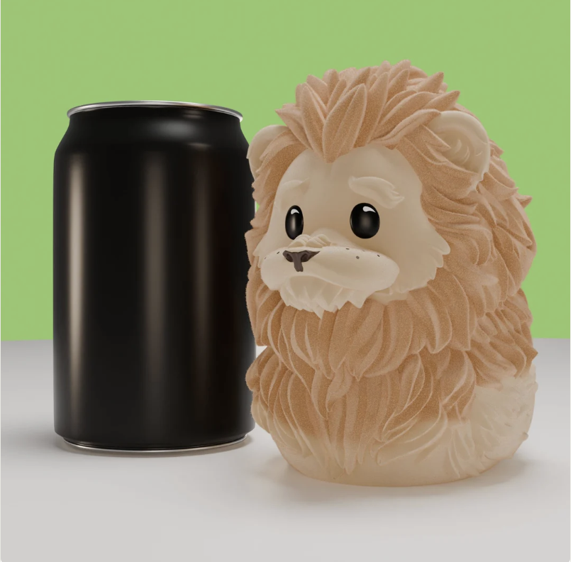 Cowardly Lion TUBBZ Collectible Duck (Boxed Edition)-duckduckjeep-offroad-wrangler-gladiator-3d-jeep duck-custom duck-Jeep-The Quacktory-Fun Jeep Ducks-Ducks4Jeep