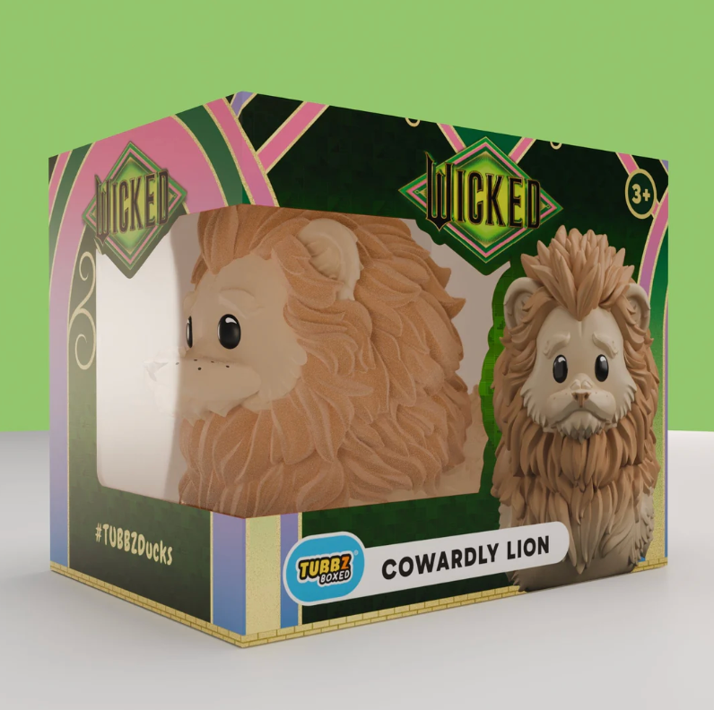 Cowardly Lion TUBBZ Collectible Duck (Boxed Edition)-duckduckjeep-offroad-wrangler-gladiator-3d-jeep duck-custom duck-Jeep-The Quacktory-Fun Jeep Ducks-Ducks4Jeep