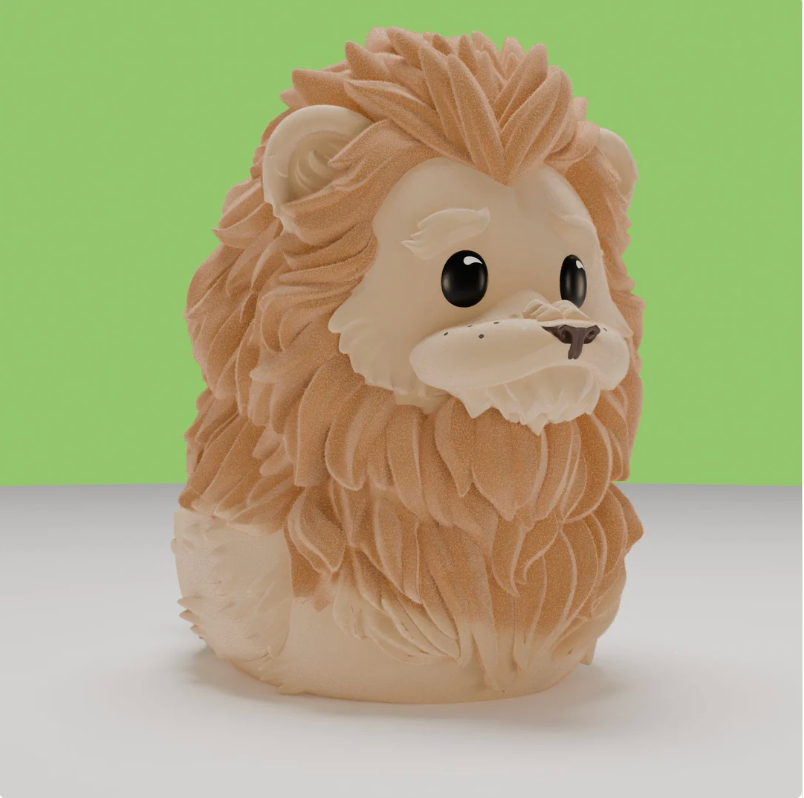 Cowardly Lion TUBBZ Collectible Duck (Boxed Edition)-duckduckjeep-offroad-wrangler-gladiator-3d-jeep duck-custom duck-Jeep-The Quacktory-Fun Jeep Ducks-Ducks4Jeep