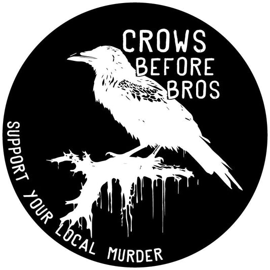 Crows Before Bros Support Your Local Murder - Spare Tire Cover for Jeep, Bronco, Campers, RV & More-duckduckjeep-offroad-wrangler-gladiator-3d-jeep duck-custom duck-Jeep-The Quacktory-Fun Jeep Ducks-Ducks4Jeep