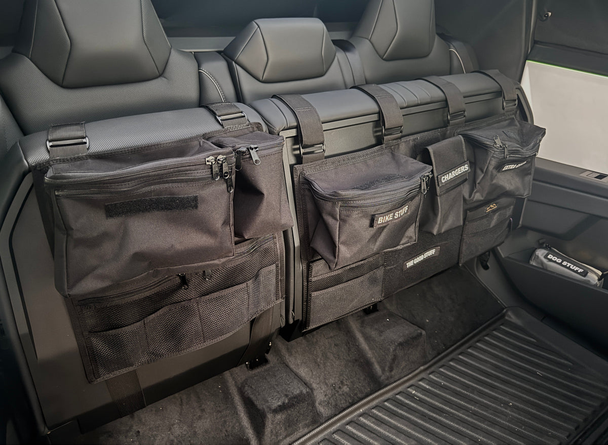 Cyber Truck Backseat Storage Solutions-duckduckjeep-offroad-wrangler-gladiator-3d-jeep duck-custom duck-Jeep-The Quacktory-Fun Jeep Ducks-Ducks4Jeep