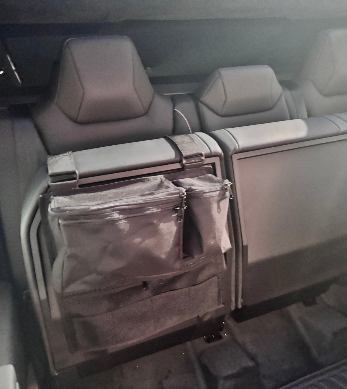 Cyber Truck Backseat Storage Solutions-duckduckjeep-offroad-wrangler-gladiator-3d-jeep duck-custom duck-Jeep-The Quacktory-Fun Jeep Ducks-Ducks4Jeep