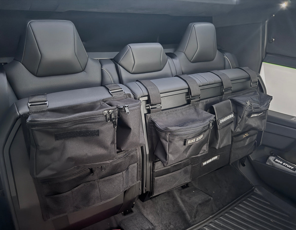 Cyber Truck Backseat Storage Solutions-duckduckjeep-offroad-wrangler-gladiator-3d-jeep duck-custom duck-Jeep-The Quacktory-Fun Jeep Ducks-Ducks4Jeep