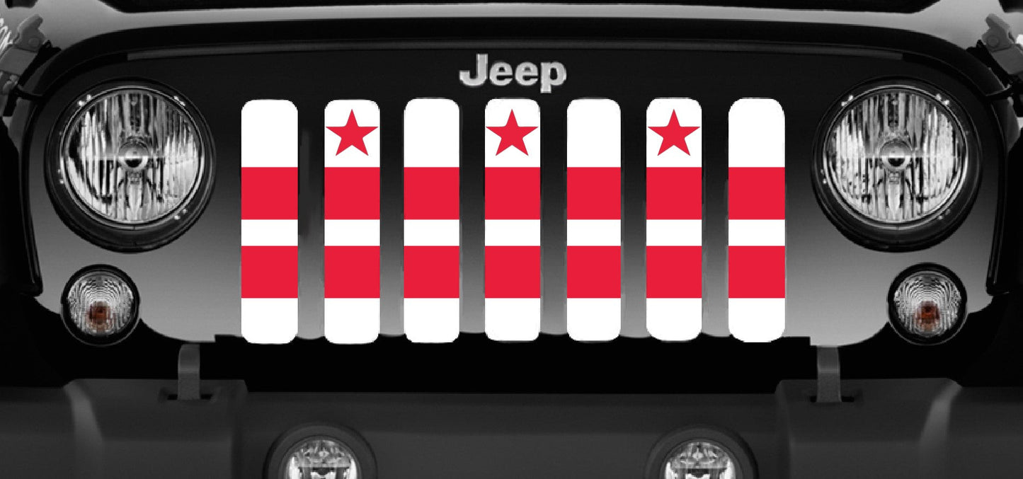 District of Columbia DC Flag Grille Insert