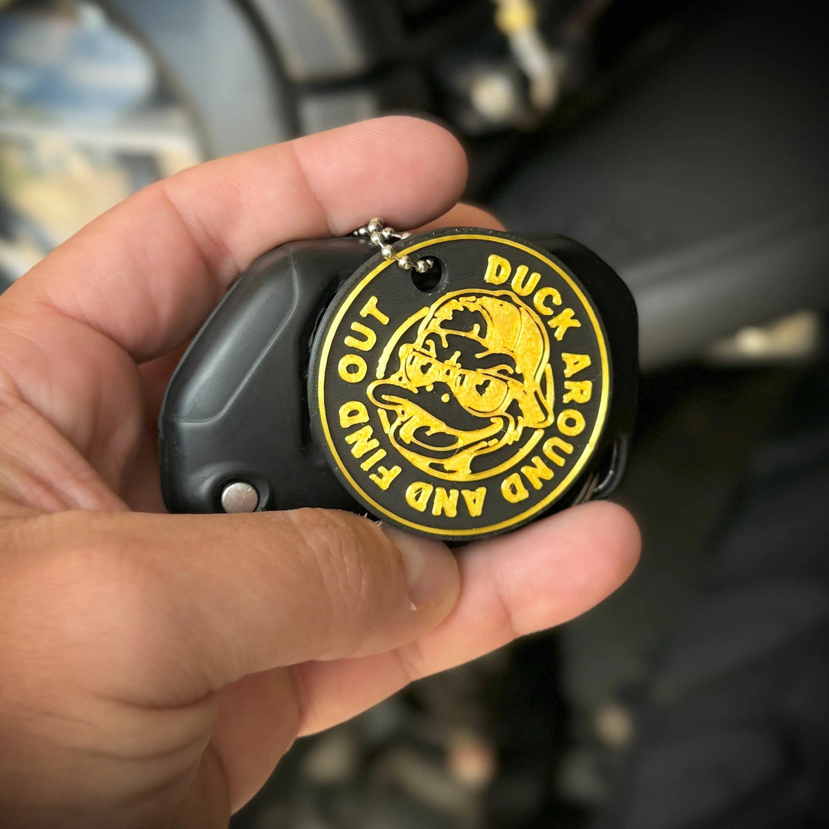 D.A.F.O Keychain-duckduckjeep-offroad-wrangler-gladiator-3d-jeep duck-custom duck-Jeep-The Quacktory-Fun Jeep Ducks-Ducks4Jeep