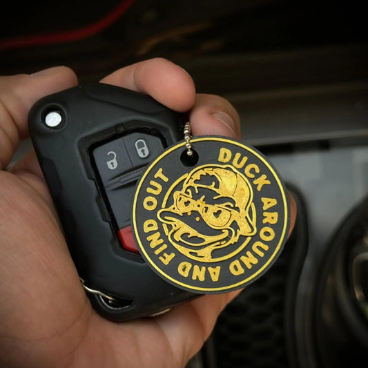 D.A.F.O Keychain-duckduckjeep-offroad-wrangler-gladiator-3d-jeep duck-custom duck-Jeep-The Quacktory-Fun Jeep Ducks-Ducks4Jeep