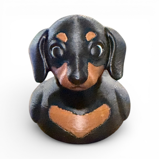 Dachshund Duck - Doxie - Weiner Doc - 3D Printed Collectible Duck