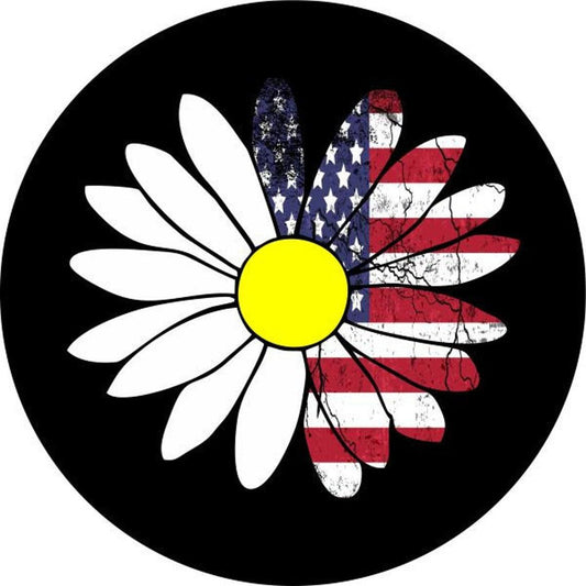 Daisy + Half American Flag-duckduckjeep-offroad-wrangler-gladiator-3d-jeep duck-custom duck-Jeep-The Quacktory-Fun Jeep Ducks-Ducks4Jeep