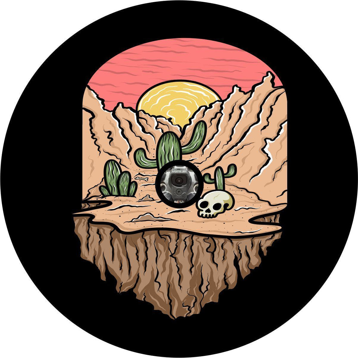 Death Valley Creative Spare Tire Cover for Jeep, RV, Bronco, Camper, and More-duckduckjeep-offroad-wrangler-gladiator-3d-jeep duck-custom duck-Jeep-The Quacktory-Fun Jeep Ducks-Ducks4Jeep