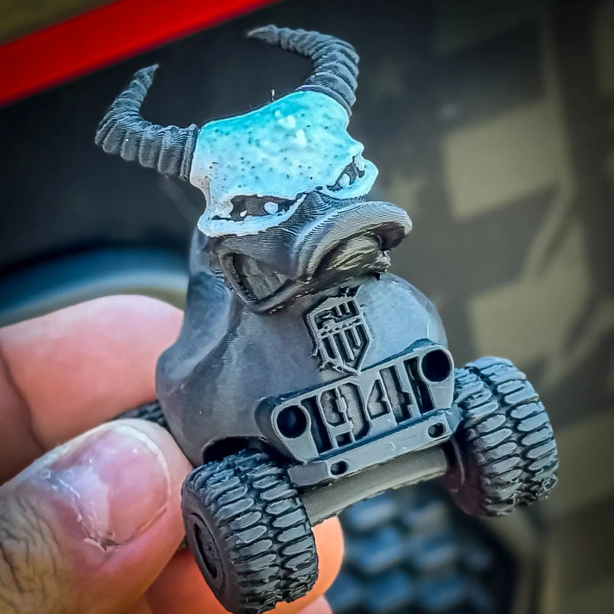 Demon Duck - Two Tone v2.0-duckduckjeep-offroad-wrangler-gladiator-3d-jeep duck-custom duck-Jeep-The Quacktory-Fun Jeep Ducks-Ducks4Jeep