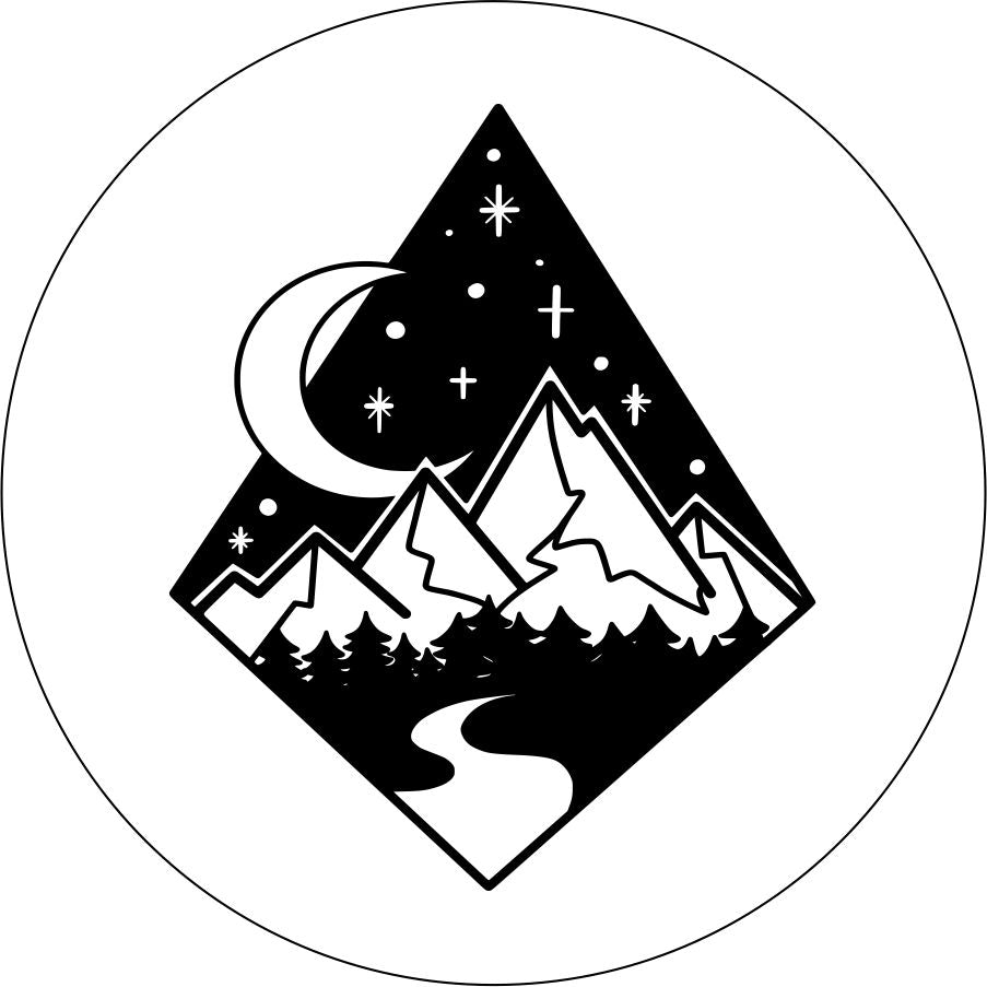 Diamond Mountain Moon and Stars-duckduckjeep-offroad-wrangler-gladiator-3d-jeep duck-custom duck-Jeep-The Quacktory-Fun Jeep Ducks-Ducks4Jeep