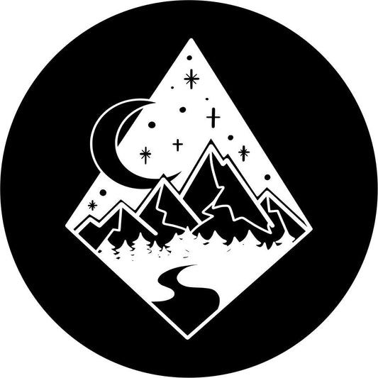 Diamond Mountain Moon and Stars-duckduckjeep-offroad-wrangler-gladiator-3d-jeep duck-custom duck-Jeep-The Quacktory-Fun Jeep Ducks-Ducks4Jeep