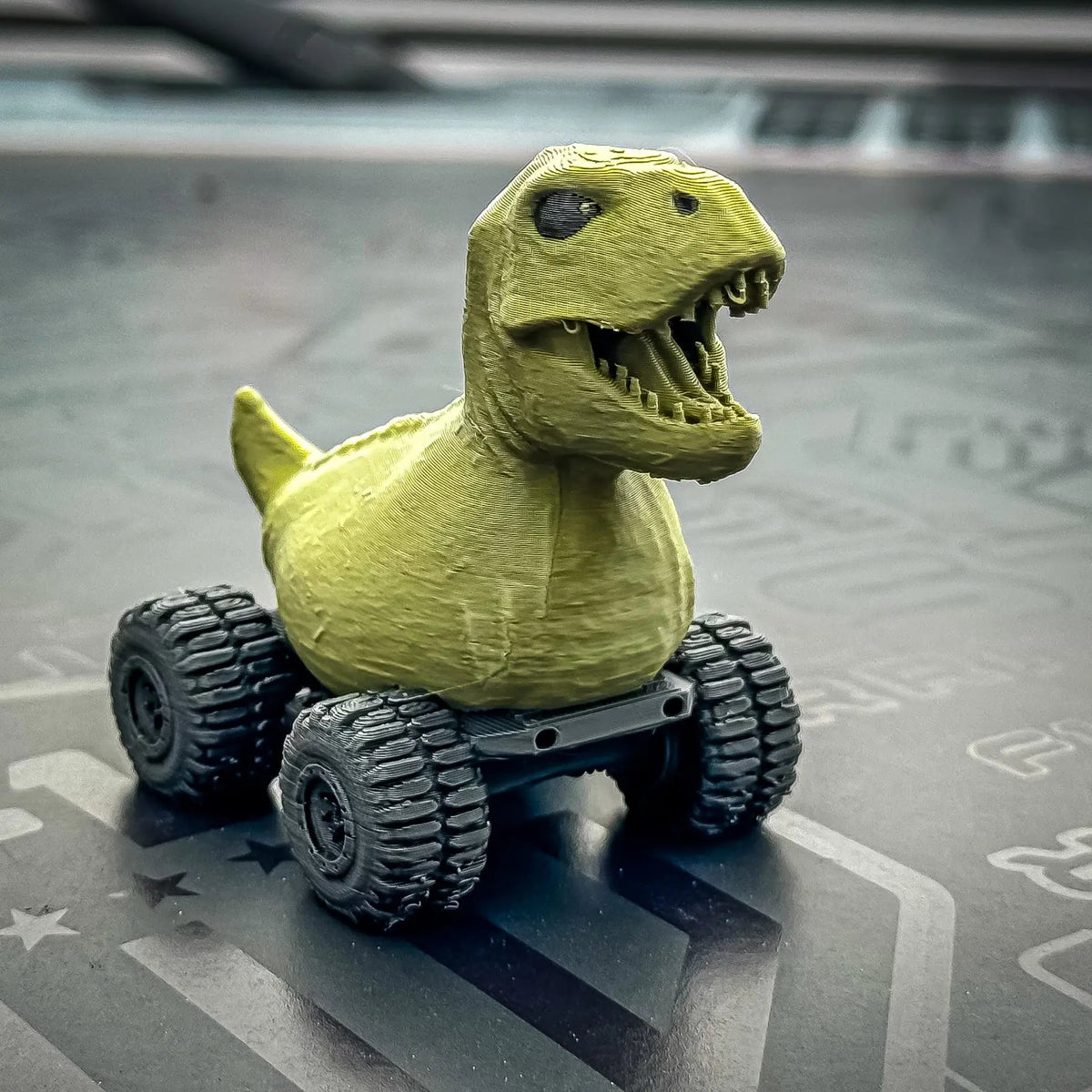 DinoDuck 2 Tone-duckduckjeep-offroad-wrangler-gladiator-3d-jeep duck-custom duck-Jeep-The Quacktory-Fun Jeep Ducks-Ducks4Jeep