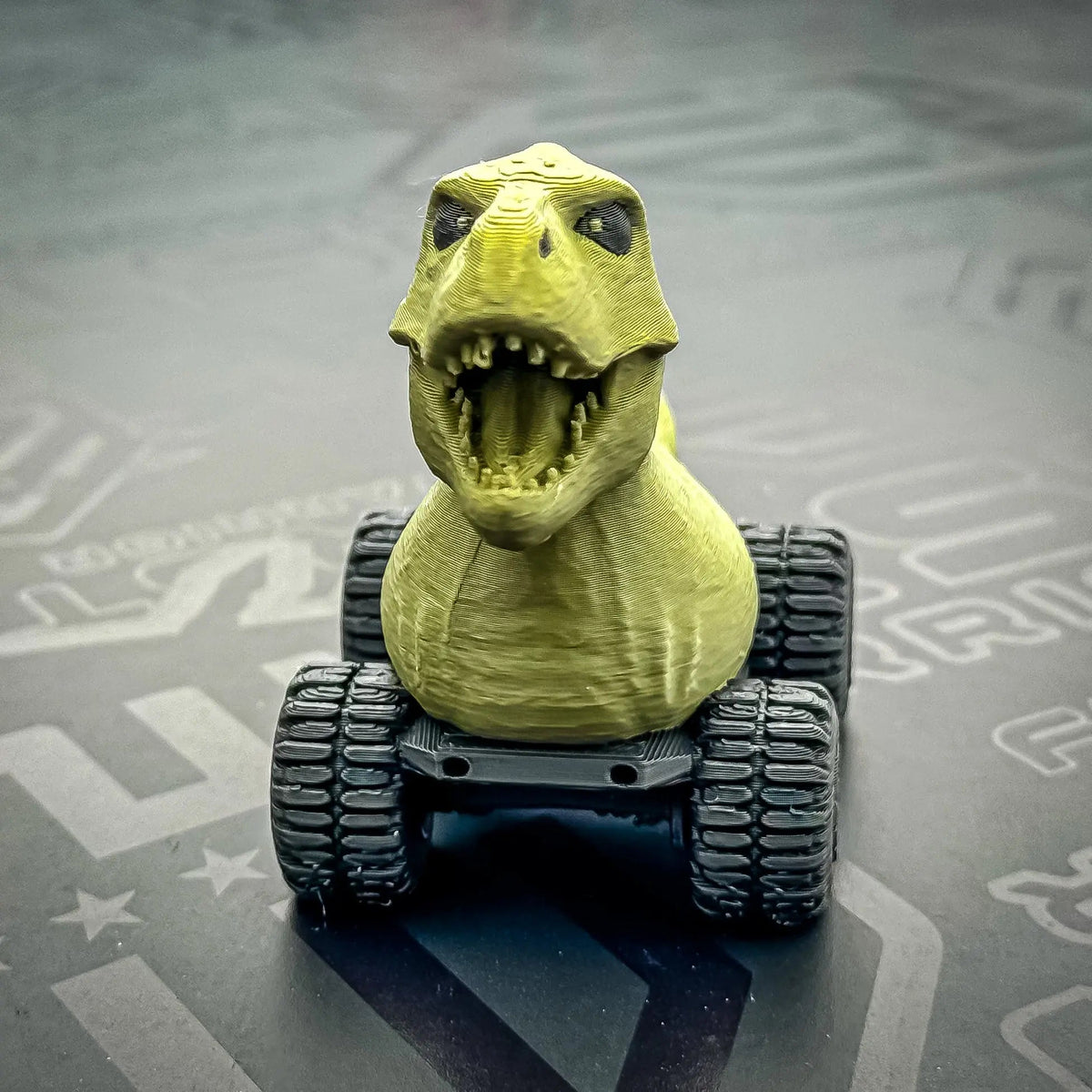 DinoDuck 2 Tone-duckduckjeep-offroad-wrangler-gladiator-3d-jeep duck-custom duck-Jeep-The Quacktory-Fun Jeep Ducks-Ducks4Jeep