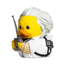 Doc Brown TUBBZ Collectible Duck (Boxed Edition)-duckduckjeep-offroad-wrangler-gladiator-3d-jeep duck-custom duck-Jeep-The Quacktory-Fun Jeep Ducks-Ducks4Jeep