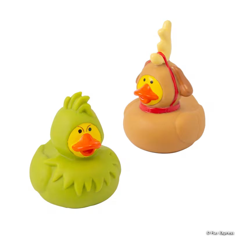 Dr. Seuss™ The Grinch Christmas Character Rubber Ducks – by the Dozen