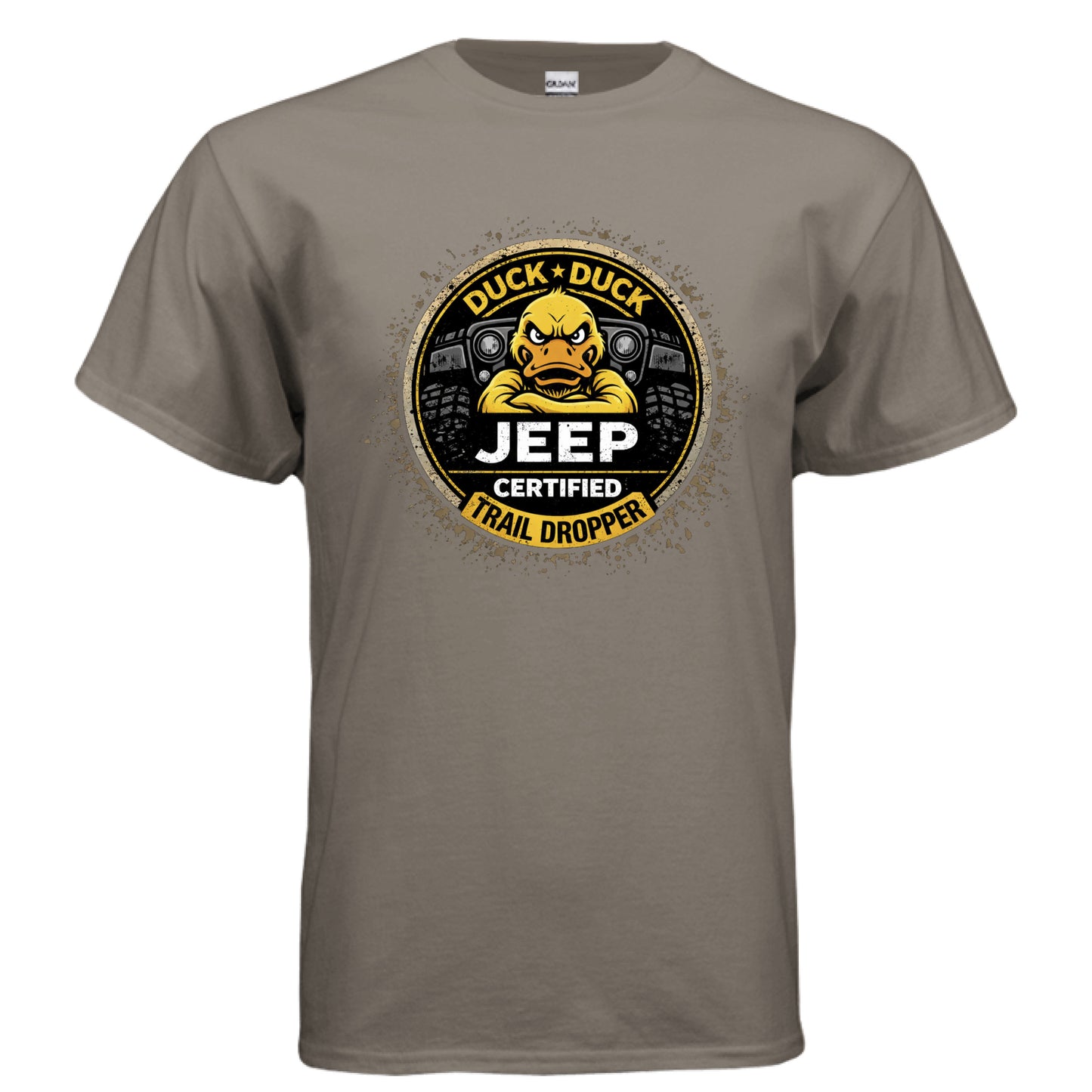 Duck Duck Jeep Certified Trail Dropper Shirt-duckduckjeep-offroad-wrangler-gladiator-3d-jeep duck-custom duck-Jeep-The Quacktory-Fun Jeep Ducks-Ducks4Jeep