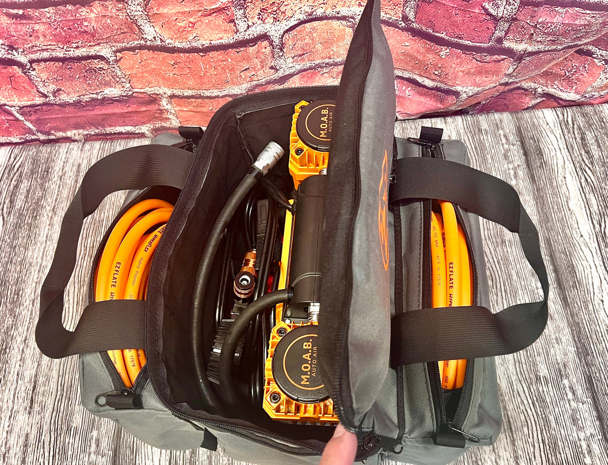 EZ Flate Air Compressor Deluxe Carry Bag-duckduckjeep-offroad-wrangler-gladiator-3d-jeep duck-custom duck-Jeep-The Quacktory-Fun Jeep Ducks-Ducks4Jeep