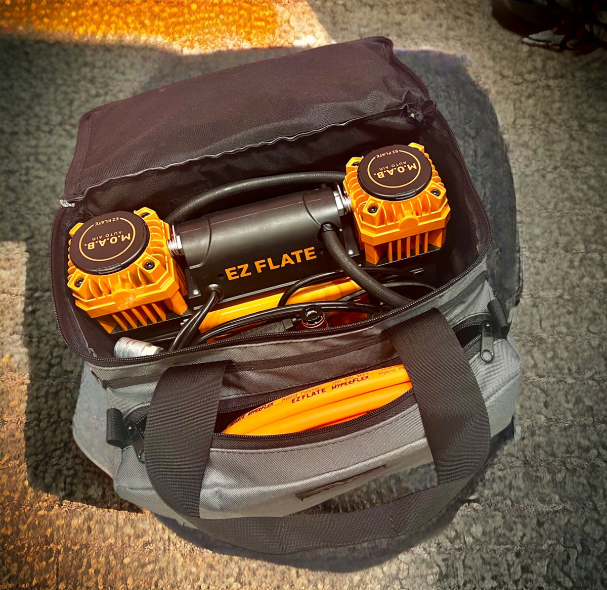 EZ Flate Air Compressor Deluxe Carry Bag-duckduckjeep-offroad-wrangler-gladiator-3d-jeep duck-custom duck-Jeep-The Quacktory-Fun Jeep Ducks-Ducks4Jeep