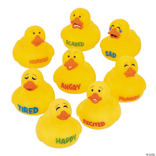 Emotion Names & Expression Rubber Ducks Set - 24-duckduckjeep-offroad-wrangler-gladiator-3d-jeep duck-custom duck-Jeep-The Quacktory-Fun Jeep Ducks-Ducks4Jeep