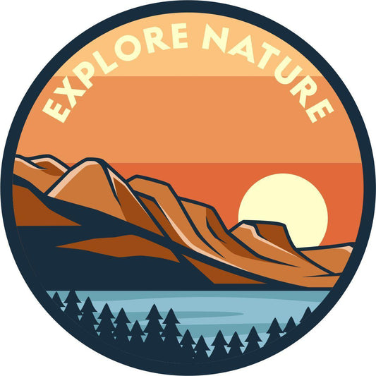 Explore Nature Mountain Landscape Spare Tire Covers-duckduckjeep-offroad-wrangler-gladiator-3d-jeep duck-custom duck-Jeep-The Quacktory-Fun Jeep Ducks-Ducks4Jeep
