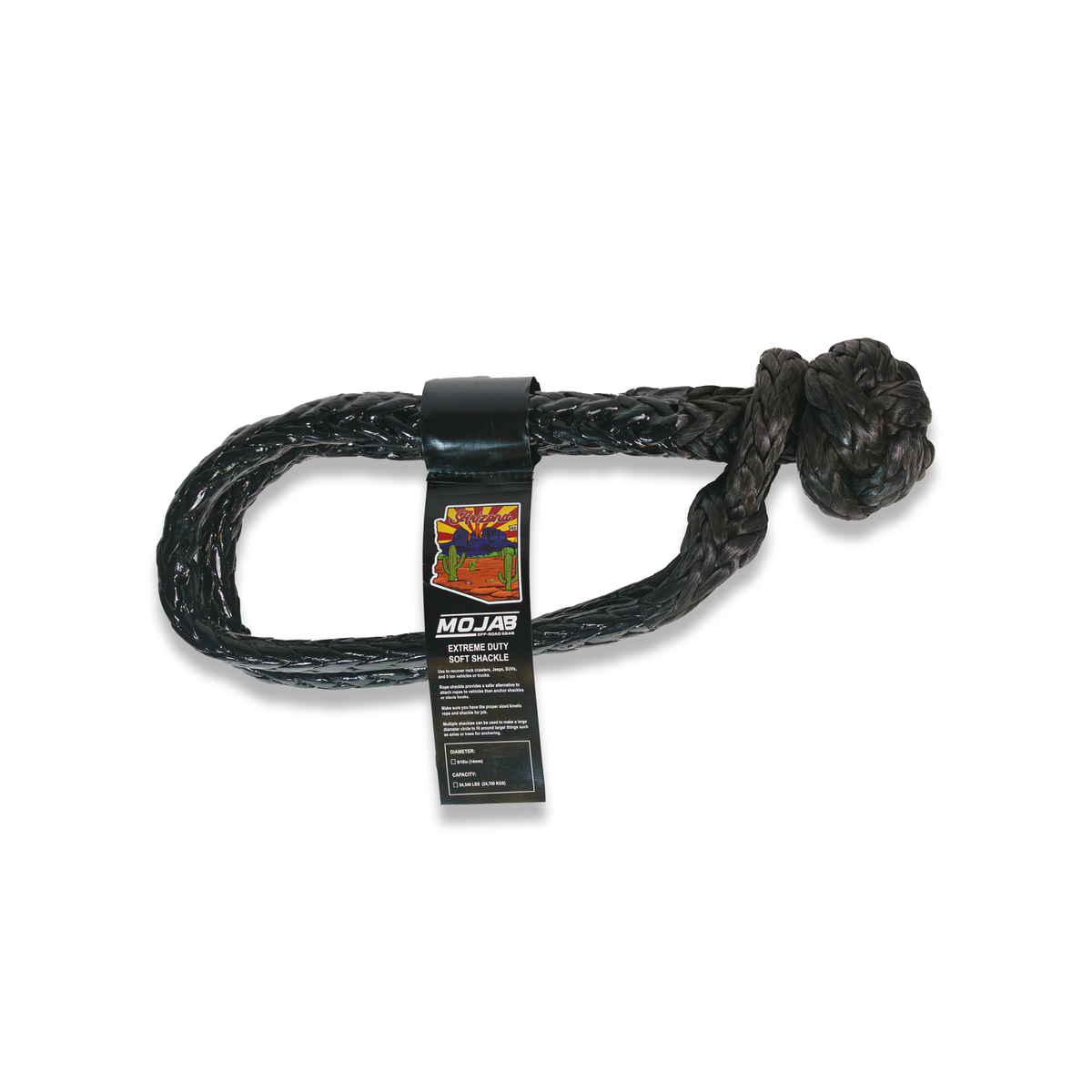 Extreme duty soft shackle 9/16'' x 31.5'' (Lifetime Warranty)-duckduckjeep-offroad-wrangler-gladiator-3d-jeep duck-custom duck-Jeep-The Quacktory-Fun Jeep Ducks-Ducks4Jeep