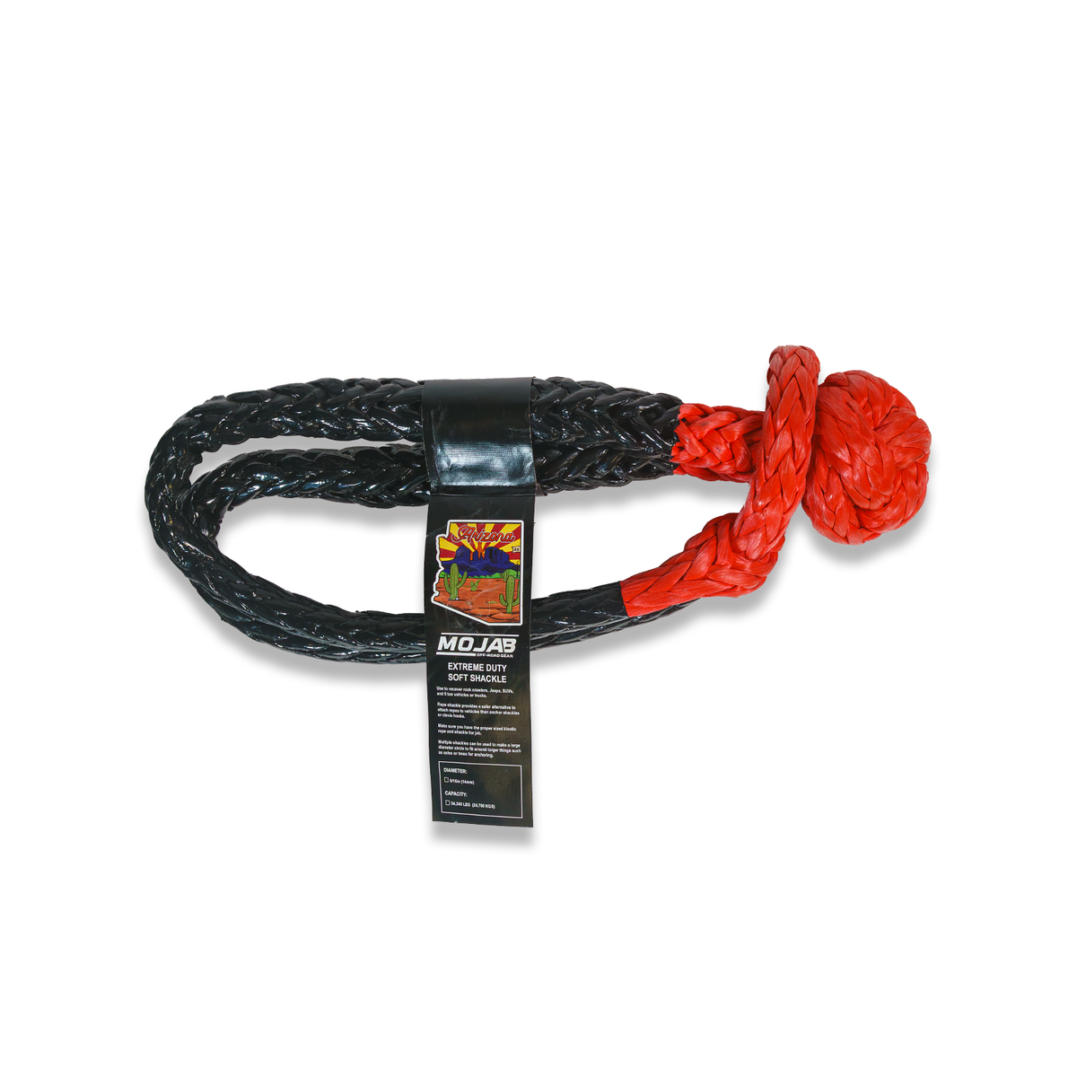 Extreme duty soft shackle 9/16'' x 31.5'' (Lifetime Warranty)-duckduckjeep-offroad-wrangler-gladiator-3d-jeep duck-custom duck-Jeep-The Quacktory-Fun Jeep Ducks-Ducks4Jeep