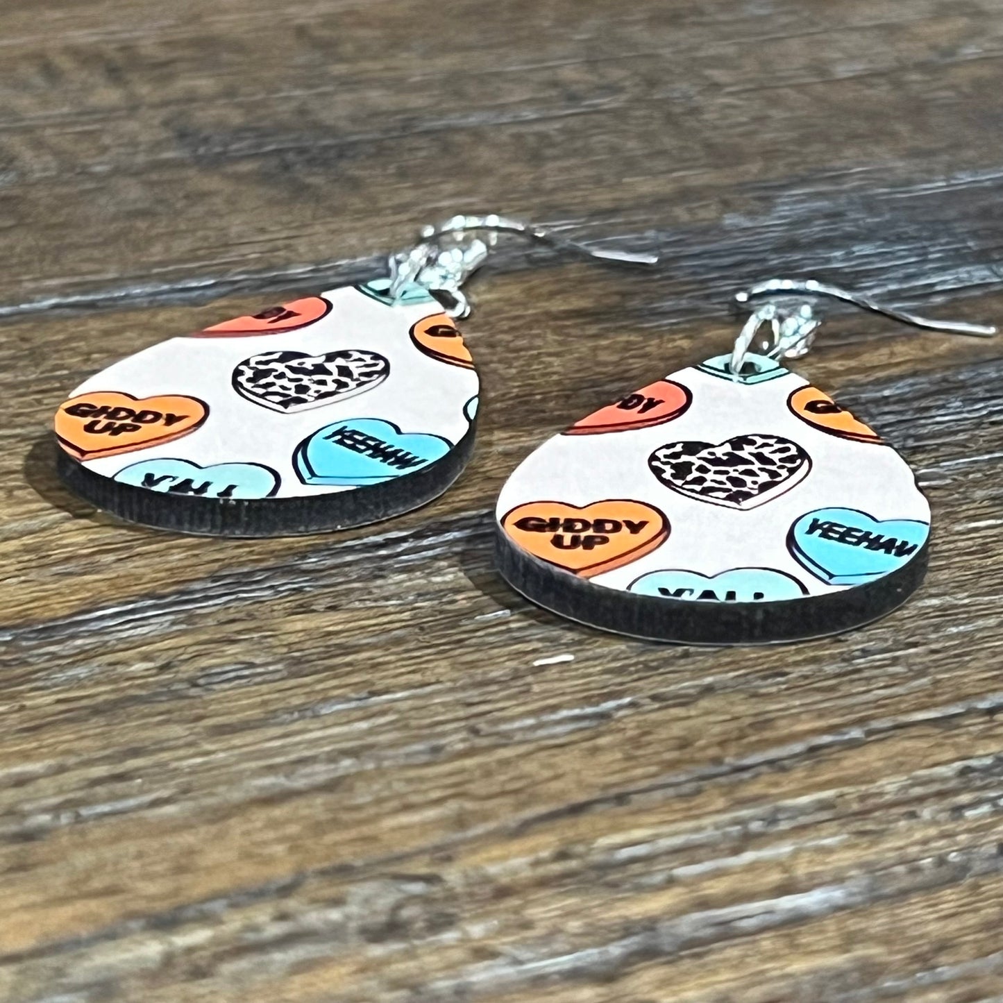 Country Western Valentine Earrings