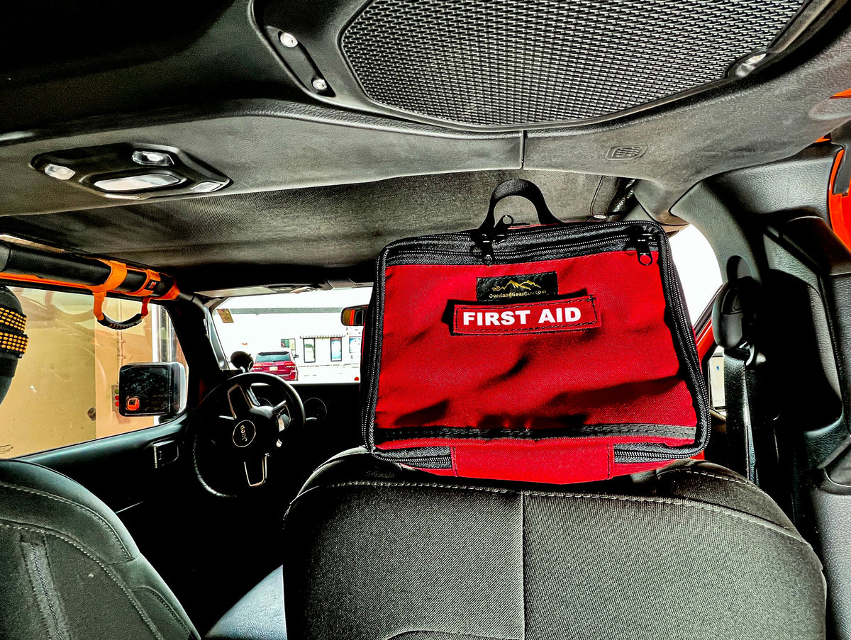 First Aid Kit Headrest Pouch - IFAK-duckduckjeep-offroad-wrangler-gladiator-3d-jeep duck-custom duck-Jeep-The Quacktory-Fun Jeep Ducks-Ducks4Jeep