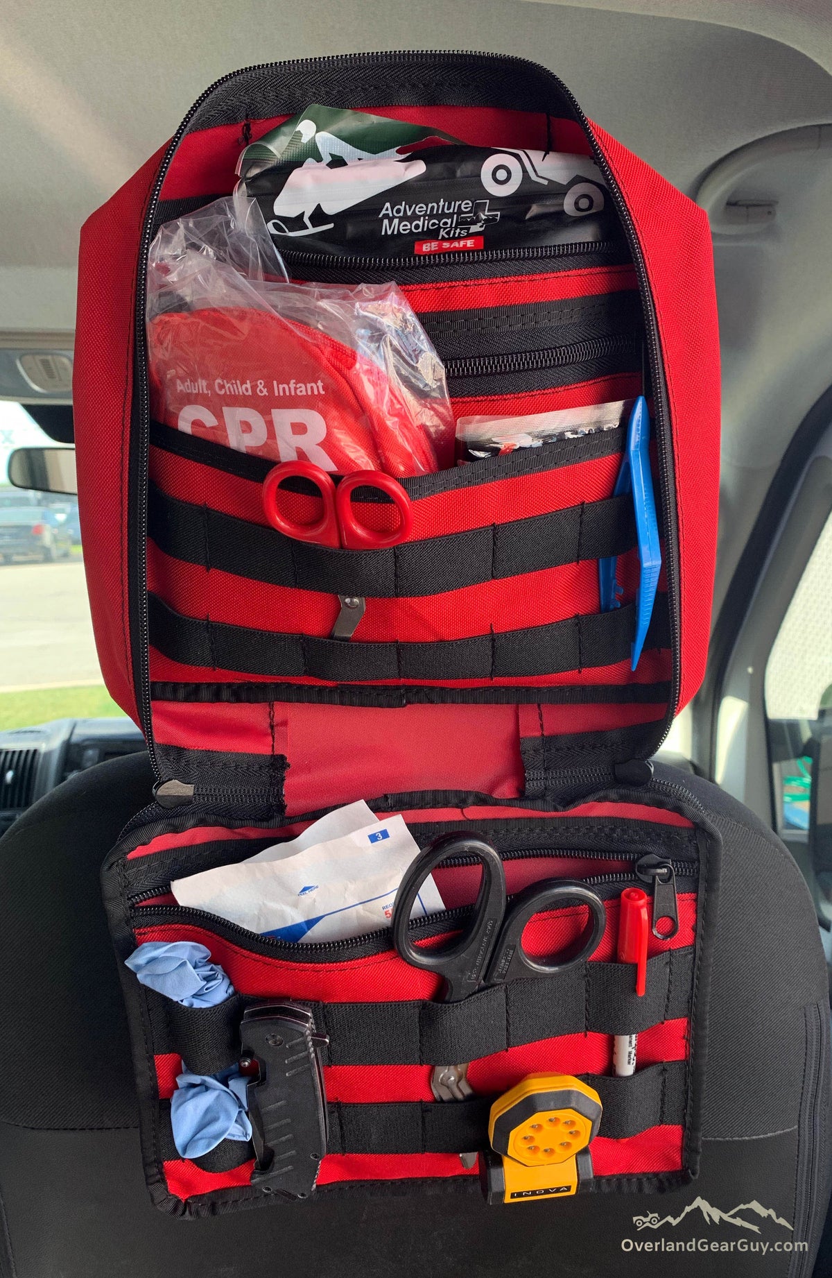 First Aid Kit Headrest Pouch - IFAK-duckduckjeep-offroad-wrangler-gladiator-3d-jeep duck-custom duck-Jeep-The Quacktory-Fun Jeep Ducks-Ducks4Jeep