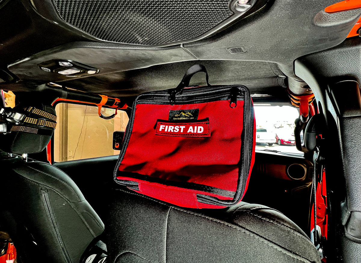 First Aid Kit Headrest Pouch - IFAK-duckduckjeep-offroad-wrangler-gladiator-3d-jeep duck-custom duck-Jeep-The Quacktory-Fun Jeep Ducks-Ducks4Jeep