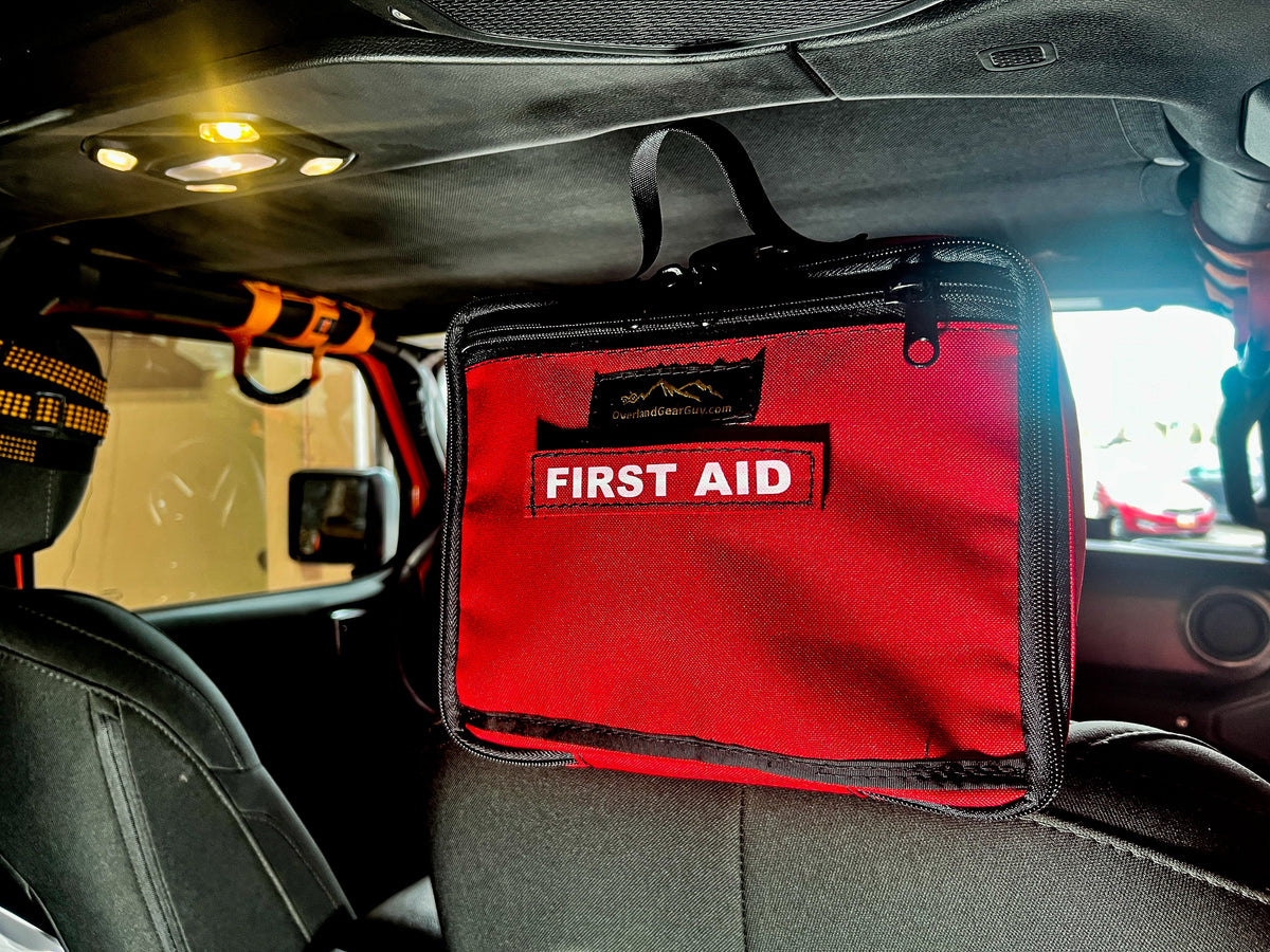 First Aid Kit Headrest Pouch - IFAK-duckduckjeep-offroad-wrangler-gladiator-3d-jeep duck-custom duck-Jeep-The Quacktory-Fun Jeep Ducks-Ducks4Jeep