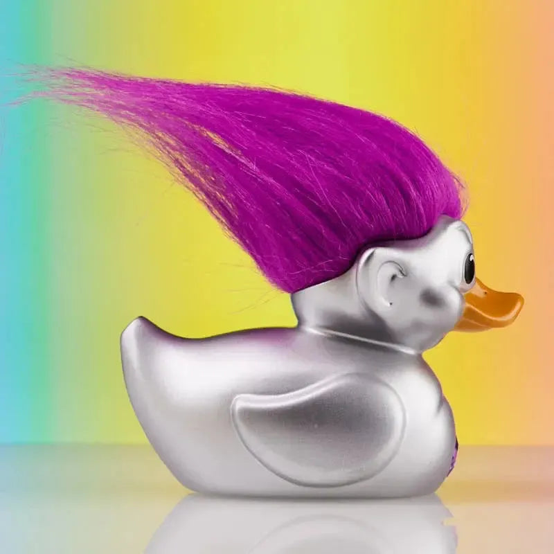 First Edition Official Trolls Silver Troll TUBBZ Cosplaying Duck Collectable-duckduckjeep-offroad-wrangler-gladiator-3d-jeep duck-custom duck-Jeep-The Quacktory-Fun Jeep Ducks-Ducks4Jeep
