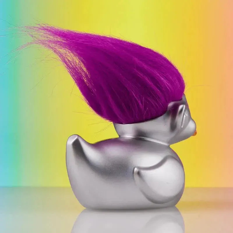 First Edition Official Trolls Silver Troll TUBBZ Cosplaying Duck Collectable-duckduckjeep-offroad-wrangler-gladiator-3d-jeep duck-custom duck-Jeep-The Quacktory-Fun Jeep Ducks-Ducks4Jeep