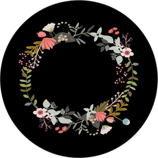Floral Wreath Spare Tire Cover-duckduckjeep-offroad-wrangler-gladiator-3d-jeep duck-custom duck-Jeep-The Quacktory-Fun Jeep Ducks-Ducks4Jeep