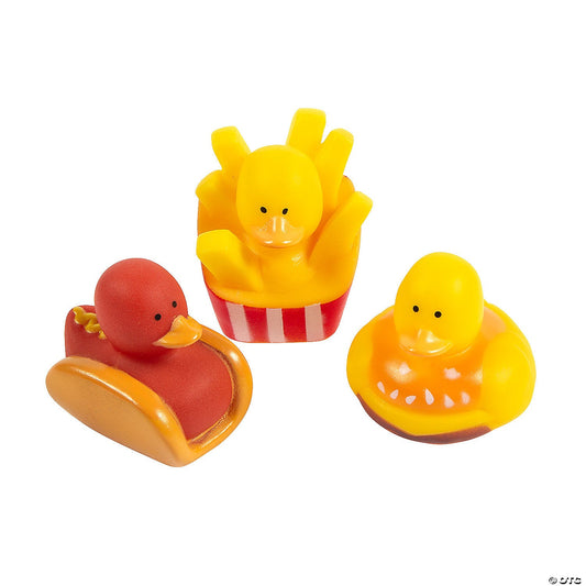 Foodie Rubber Ducks - by the dozen-duckduckjeep-offroad-wrangler-gladiator-3d-jeep duck-custom duck-Jeep-The Quacktory-Fun Jeep Ducks-Ducks4Jeep