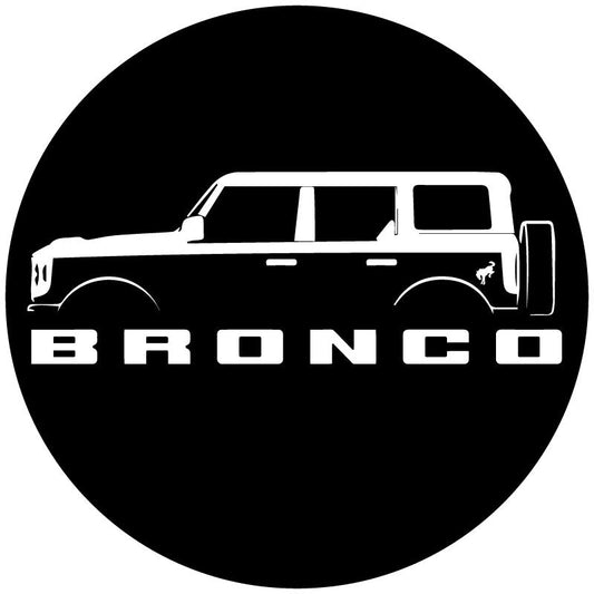 Ford Bronco Silhouette - Custom Spare Tire Cover Design for Broncos-duckduckjeep-offroad-wrangler-gladiator-3d-jeep duck-custom duck-Jeep-The Quacktory-Fun Jeep Ducks-Ducks4Jeep