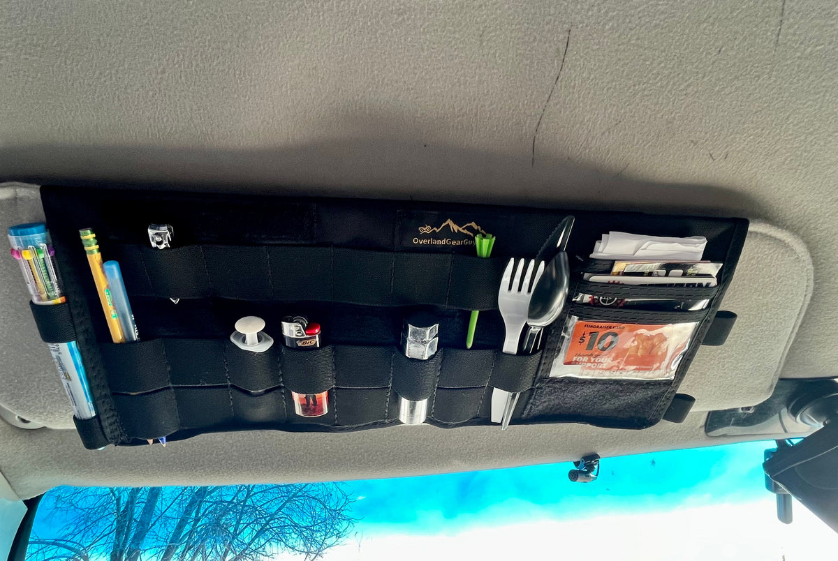 Ford Econoline Van Sun Visor Organizer-duckduckjeep-offroad-wrangler-gladiator-3d-jeep duck-custom duck-Jeep-The Quacktory-Fun Jeep Ducks-Ducks4Jeep