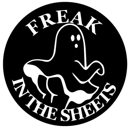 Freak in The Sheets - Funny Ghost Spare Tire Cover | Jeep, RV, Camper, Bronco-duckduckjeep-offroad-wrangler-gladiator-3d-jeep duck-custom duck-Jeep-The Quacktory-Fun Jeep Ducks-Ducks4Jeep