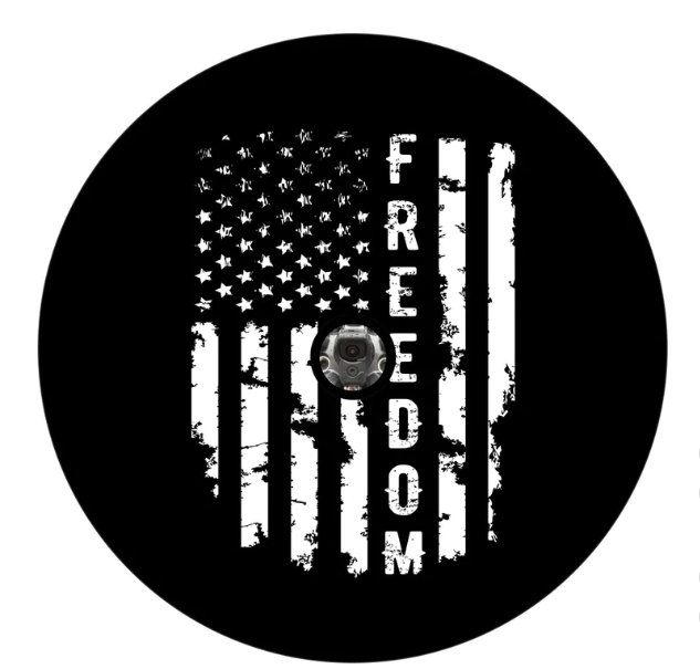 Freedom American Flag Spare Tire Cover-duckduckjeep-offroad-wrangler-gladiator-3d-jeep duck-custom duck-Jeep-The Quacktory-Fun Jeep Ducks-Ducks4Jeep