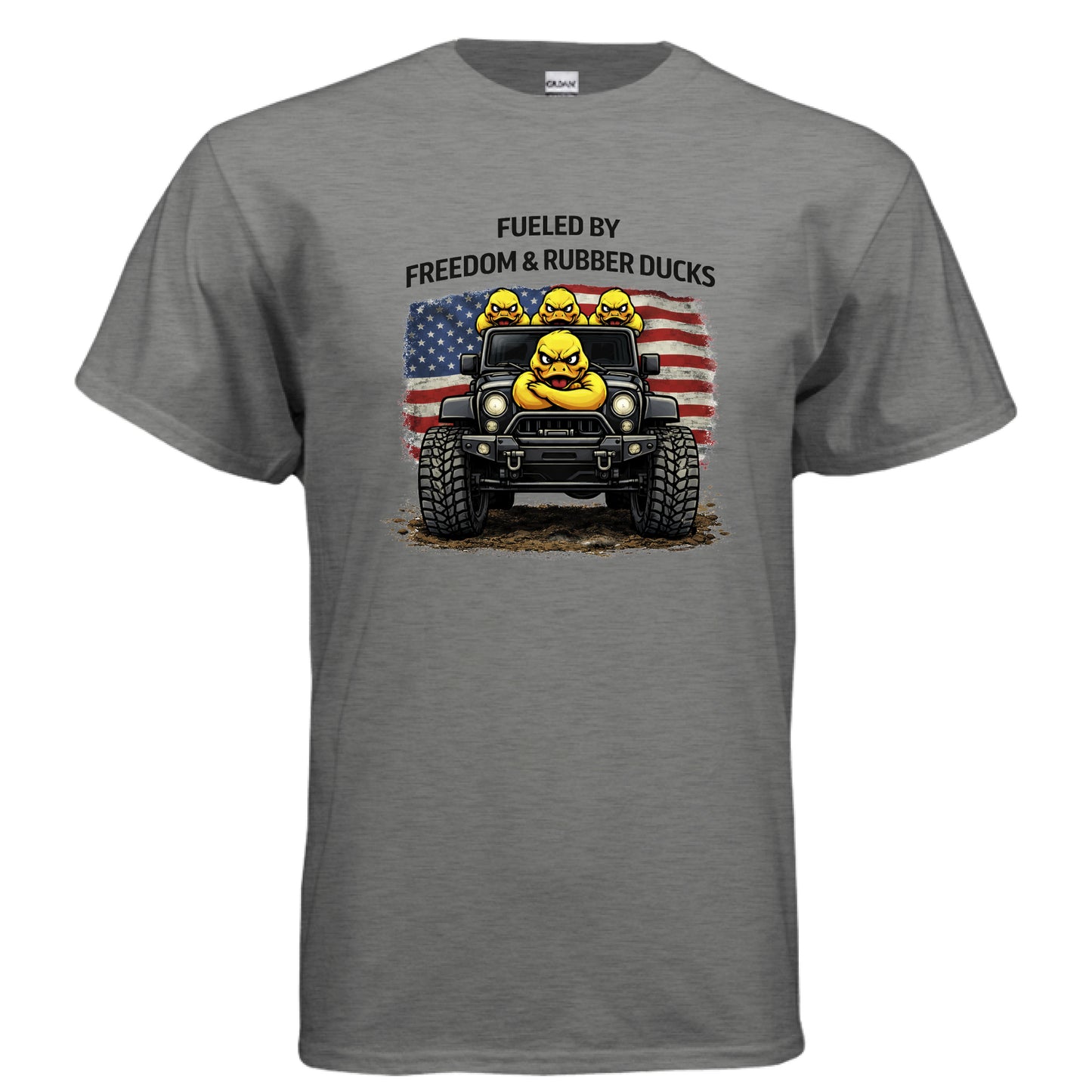 Fueled By Freedom & Rubber Ducks Shirt-duckduckjeep-offroad-wrangler-gladiator-3d-jeep duck-custom duck-Jeep-The Quacktory-Fun Jeep Ducks-Ducks4Jeep