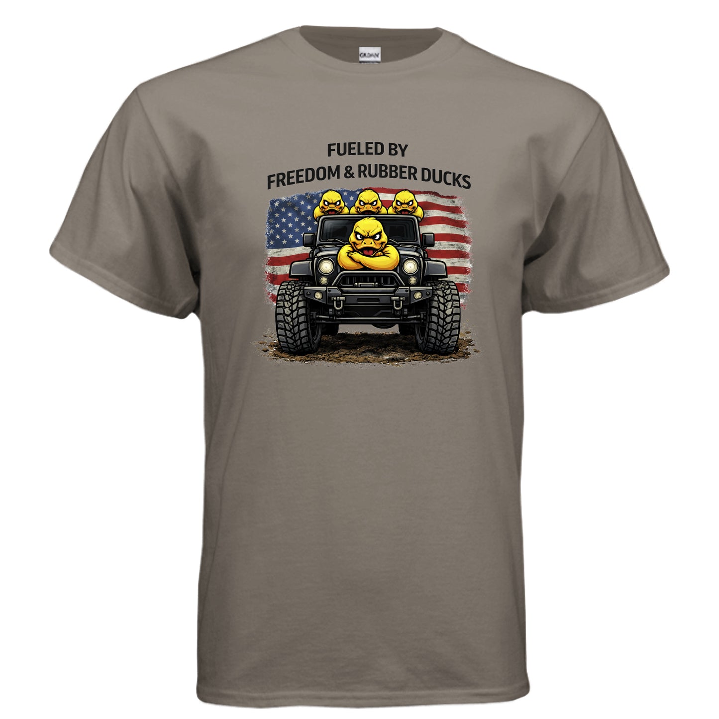 Fueled By Freedom & Rubber Ducks Shirt-duckduckjeep-offroad-wrangler-gladiator-3d-jeep duck-custom duck-Jeep-The Quacktory-Fun Jeep Ducks-Ducks4Jeep