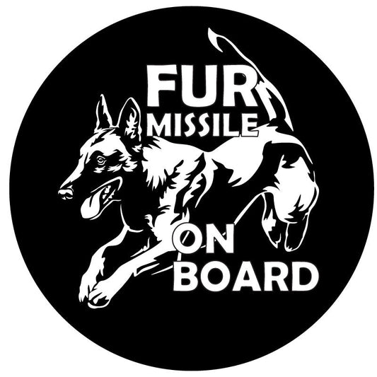 Fur Missile On Board Belgian Malinois Spare Tire Cover-duckduckjeep-offroad-wrangler-gladiator-3d-jeep duck-custom duck-Jeep-The Quacktory-Fun Jeep Ducks-Ducks4Jeep